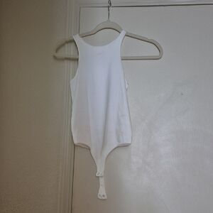 White Sleeveless Bodysuit